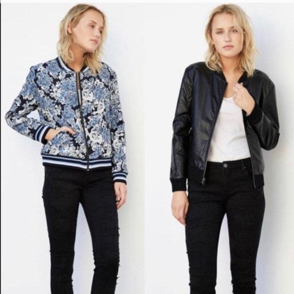 BlankNYC Reversible Bomber Jacket - Picture 1 of 10